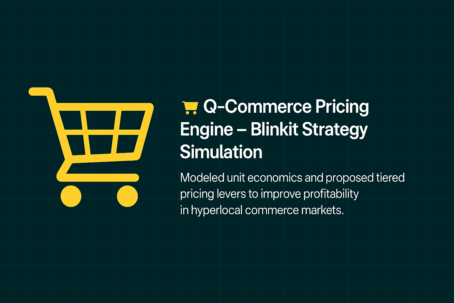 Q-Commerce Pricing Engine – Blinkit Strategy Simulation
